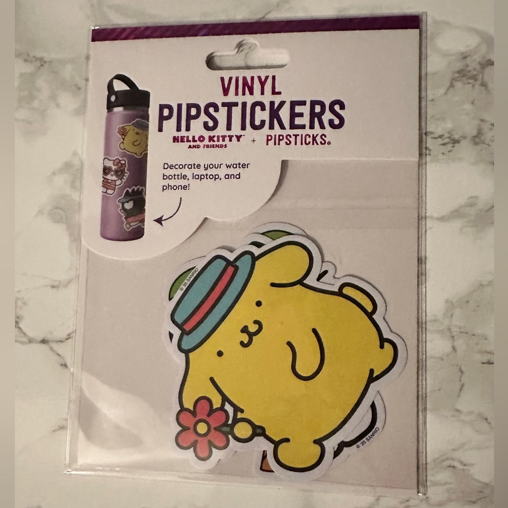 Sanrio Yellow Vinyl Pipstickers